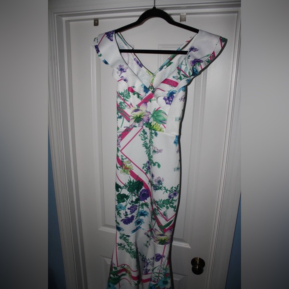 Brand New, Never Used Size 4 Multicolor ASOS Bodycon Midi Dress - Picture 4 of 6